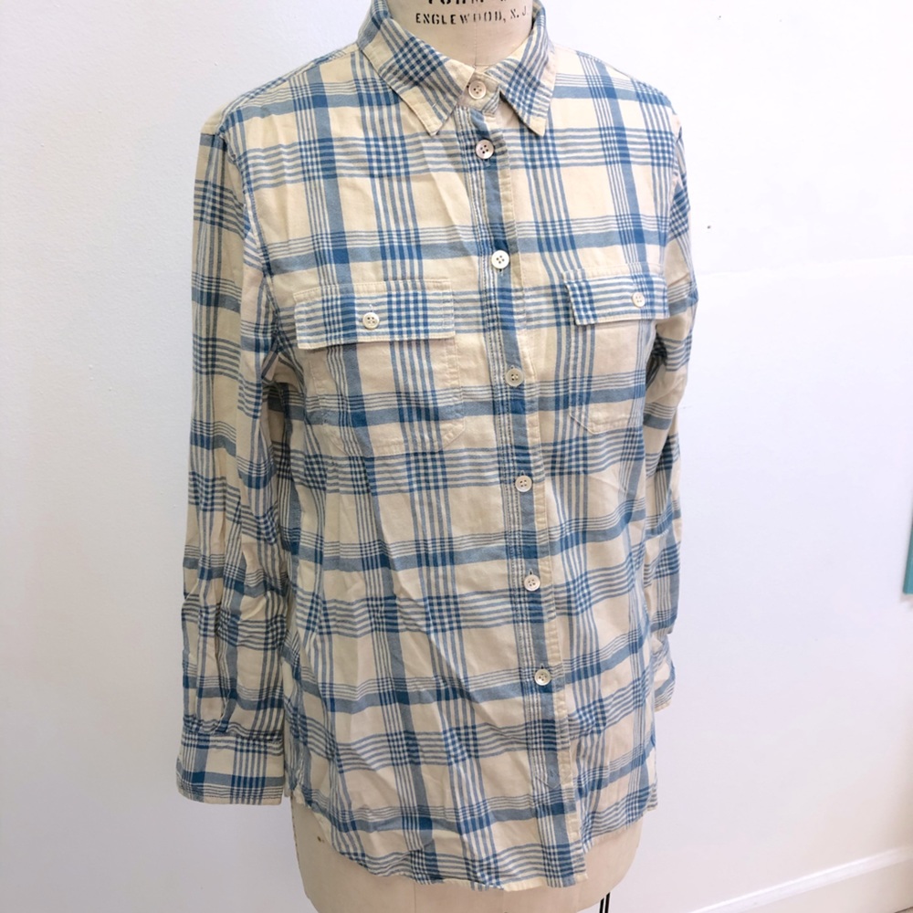 J Crew Plaid Buttondown Shirt in Medium